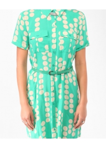 Rochie cu decolteu foarte adanc, in V cu nod