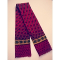 Esarfa vintage cu imprimeu multicolor, din lana pura noua si casmir