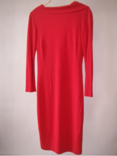 Rochie midi bodycon, cu spatele gol, drapat