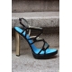 Bosley - Mirrored heel strappy sandals