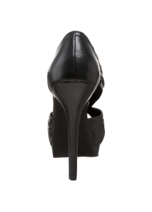 Sandale stiletto din piele cu textura cutata