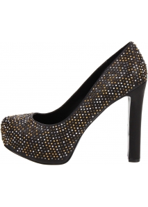 Brenna - Studded edgy dress pumps in leather