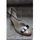 Pantofi din piele lacuita Mary-Jane, cu funda