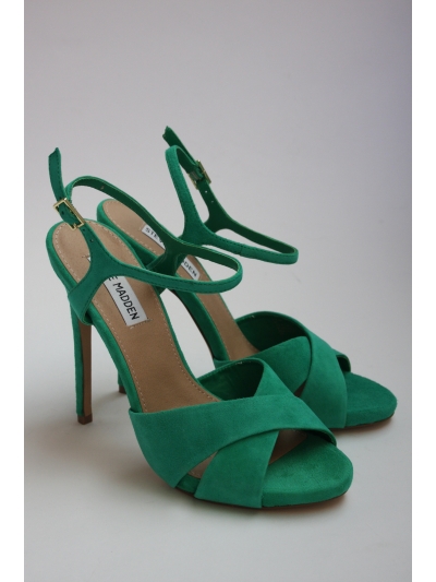 Sandale din piele intoarsa cu toc stiletto