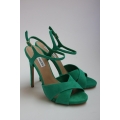 Sandale din piele intoarsa cu toc stiletto