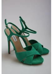 Sandale din piele intoarsa cu toc stiletto