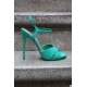 Sandale din piele intoarsa cu toc stiletto