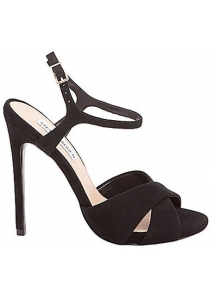 Sandale din piele intoarsa cu toc stiletto