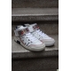 Pantofi sport din piele, cu top inalt