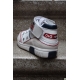 Pantofi sport din piele, cu top inalt
